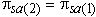 [Pi 2 sub s and a is equal to pi 1 sub s and a]