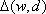 delta of the parameters w and d