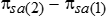 Pi 2 sub s and a minus pi 1 sub s and a represents the simple difference between the 2013-2014 and 2012-2013 prevalence rates.