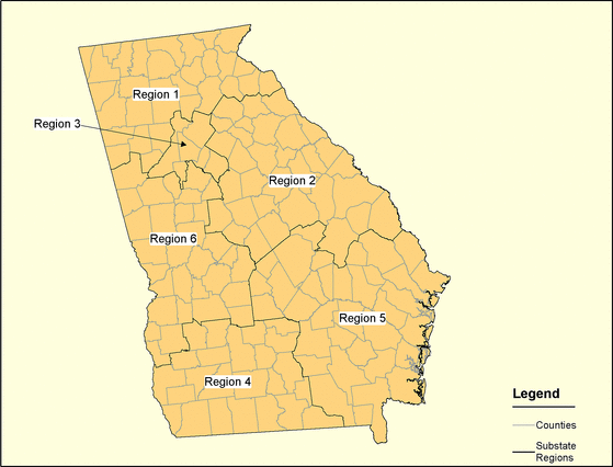 Figure 11, Georgia Regions