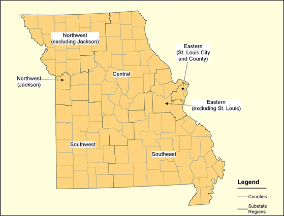 Figure 26, Missouri Regions