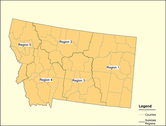 Figure 27, Montana Regions