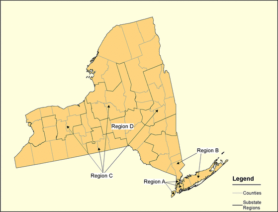 Figure 33, New York Regions