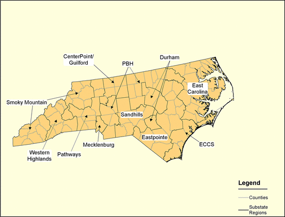Figure 34, North Carolina Regions