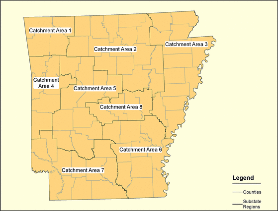 Figure 4, Arkansas Regions
