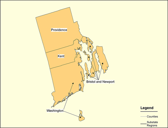 Figure 40, Rhode Island Regions