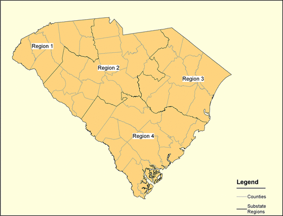 Figure 41, South Carolina Regions