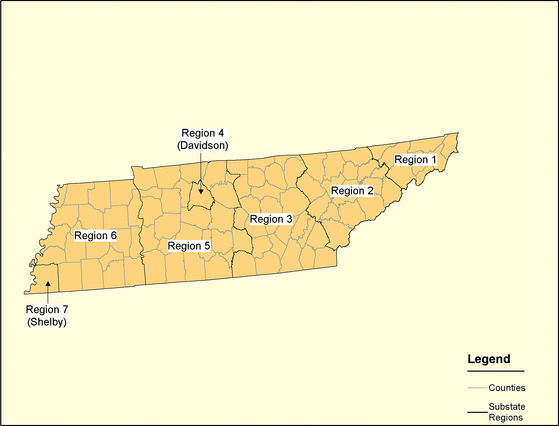 Figure 43, TN Regions
