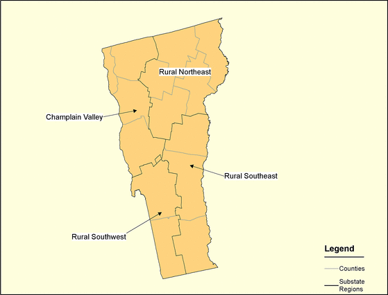 Figure 46, Vermont Regions