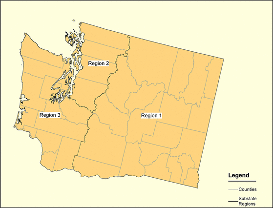 Figure 48, Washington Regions