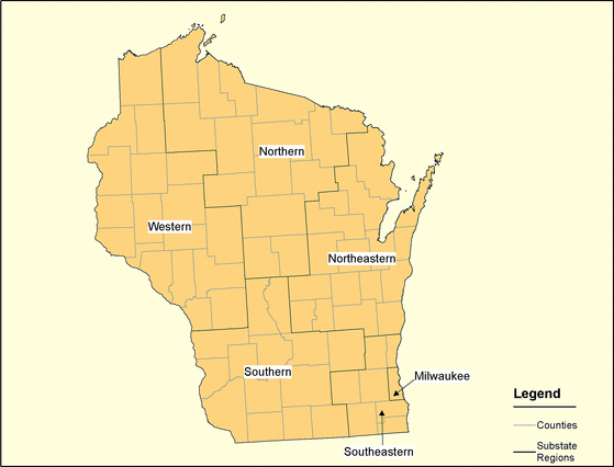 Figure 50, Wisconsin Regions