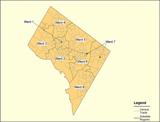 Figure 9, District of Columbia Regions