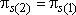Pi 2 sub s is equal to pi 1 sub s.