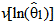 variances of the natural logarithm of Theta 1 hat