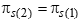 Pi 2 sub s is equal to pi 1 sub s.