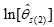 the natural logarithm of theta hat 2 sub s