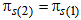 Pi 2 sub s is equal to pi 1 sub s.